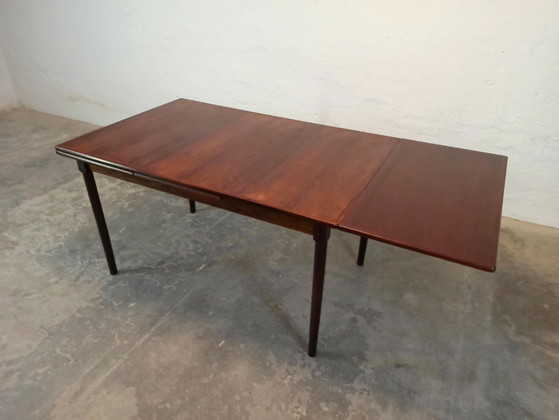 Table de salle à manger vintage extensible du milieu du siècle, Tables de salle à manger, Bois, Marron (photo 5 sur 15)