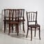 Antique Viennese style chairs (c.1920). Set of 4 pieces #4 – Dining chairs (photo 10 of 40)