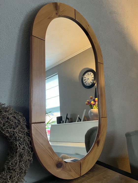 Image 1 of Large vintage IKEA Finja 2 mirror made of solid pine