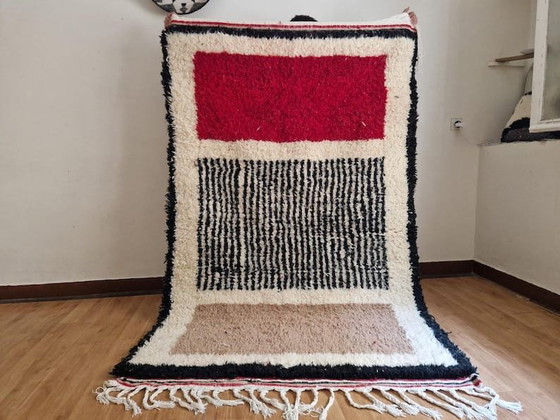Handgemaakt Berber Beni Ouraine tapijt, traditioneel vakmanschap, 1,5/2,5 m – Aime Té, Vloerkleden en tapijten (photo 3 of 6)