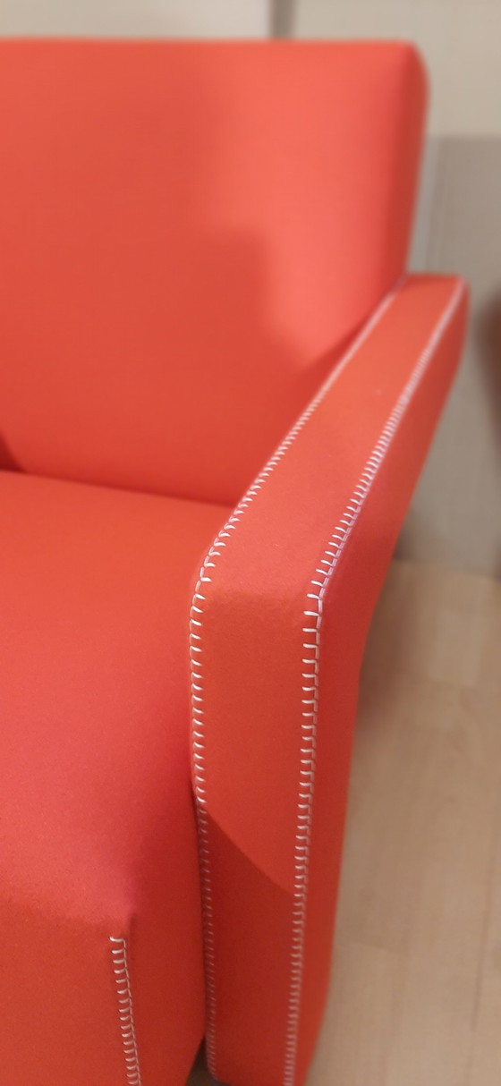 Image 1 of Cassina 2 Poltrona 637 Utrecht Nuova Mai Usata Lampo Rosso Lana 13L