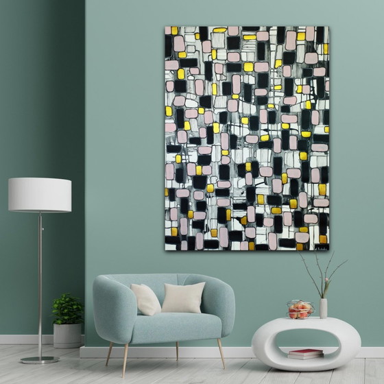 Image 1 of Natia Antadze Abstracte compositie XXL