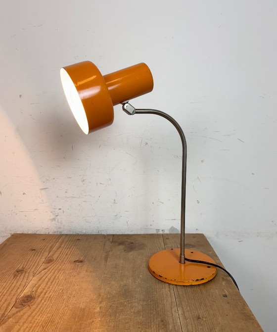 Image 1 of Vintage Orange Table Lamp , 1970s