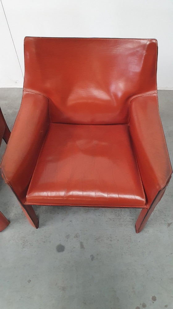 Mario Bellini Cassina CAB Lounge Chaises Design Vintage – Fauteuils, Leather (photo 7 of 21)