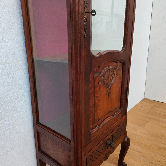 Image 1 of Vintage Antieke Vitrinekast Landelijke wandkast