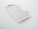 Stainless steel tray, Italian design, 1970s, made in Italy
