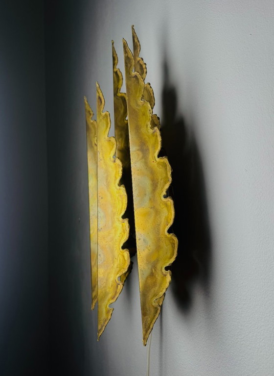 Large Model 5195 brutalist wall light by Svend Aage Holm-Sørensen for Holm-Sørensen & Co., Denmark, 1960s (photo 6 of 9)