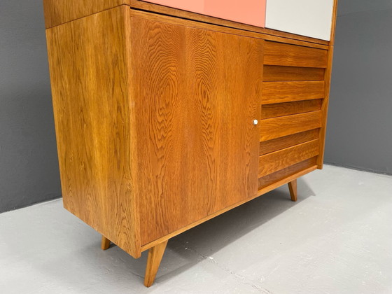 Image 1 of U-450 kast in eiken van Jiří Jiroutek voor Interiér Praha, Tsjecho-Slowakije, jaren 1960