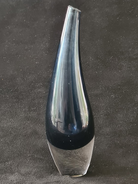 Image 1 of Fins Design Vintage Blauw Vaasje