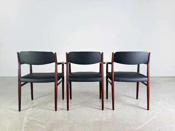 Image 1 of 3x Arne Vodder Sedia del Medioevo P. Olsen Sibast palissandro danese