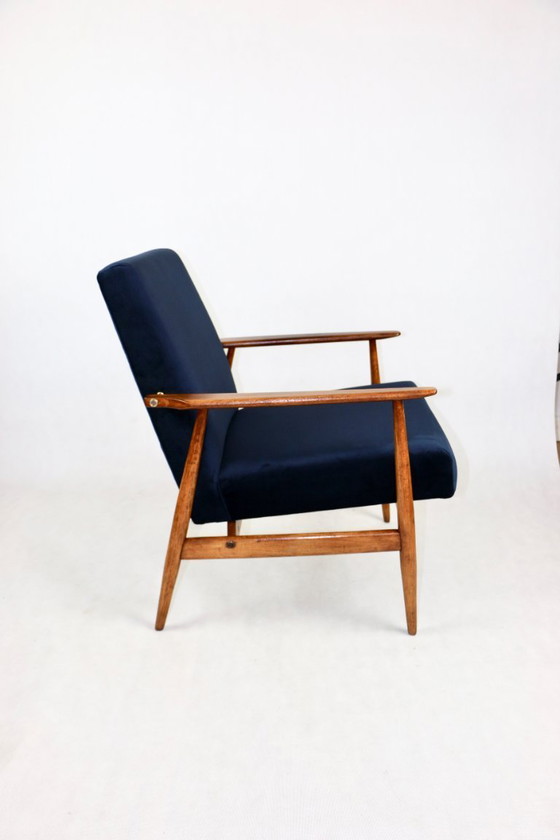 Image 1 of Vintage blauwe vos fauteuil, 1970