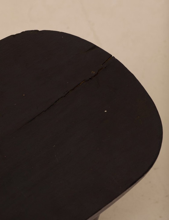 Image 1 of Vintage Senufo Monoxylous African Stool, Black/Wenge