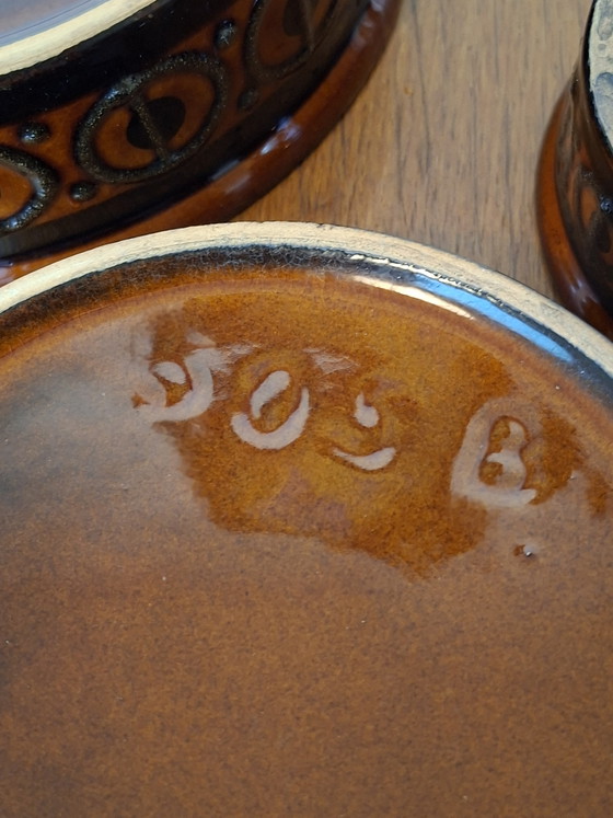 Image 1 of Ciotole in ceramica della Germania dell'Est di metà secolo