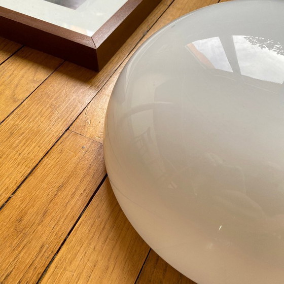 Image 1 of Grande lampada da parete/soffitto semisferica, 30 cm, vetro opalino bianco