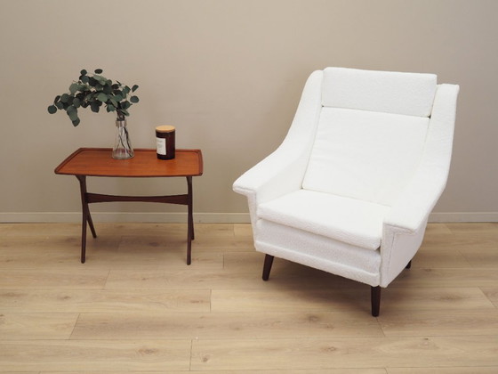 Image 1 of White armchair, Danish design, 1970s, production: Denmark