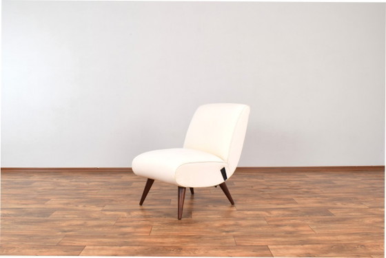 Mid-Century Modular Polish Armchairs, 1960s, Set of 2 – GFM, Wood, Wool (photo 10 of 20)