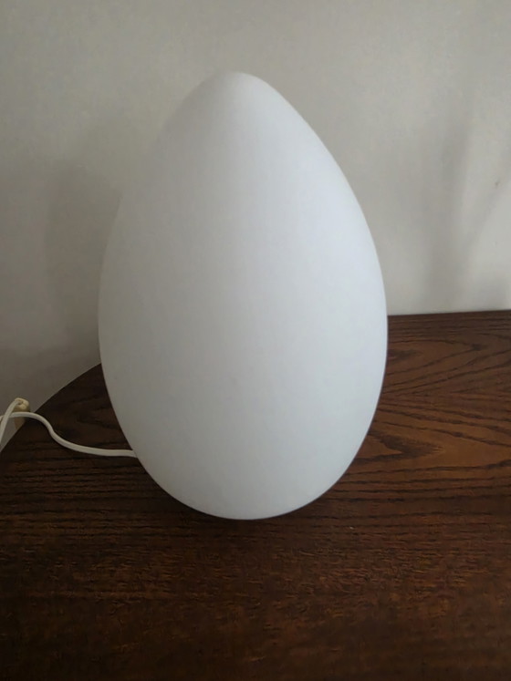 1x Satin Egg Lamp Egg Lamp Vintage XL Model – Table lamps, Glass (photo 5 of 6)