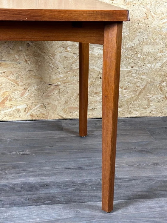 Image 1 of 60's 70's Teak Dining Table Table de salle à manger Par Burchardt-Nielsen Made In Denmark