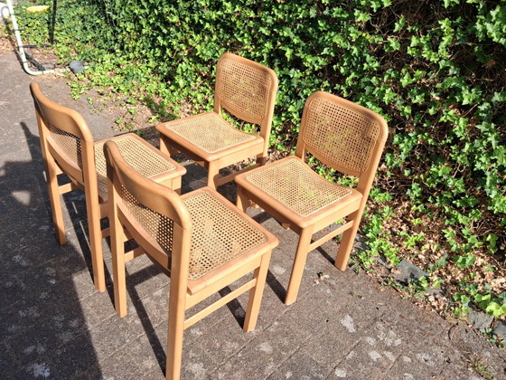 Chaises de style scandinave avec une nouvelle sangle sur l'assise – Chaises de salle à manger, Rattan, Wood (photo 7 of 8)