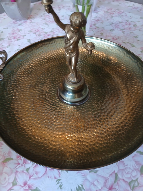 Meccanismo di suoneria in ottone francese, vintage, per piastra decorativa. – Ciotole, Copper, Bronze (photo 5 of 7)
