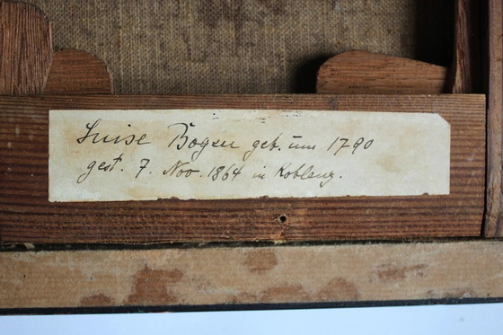 Image 1 of Ritratto di signora del XIX secolo, olio su tela