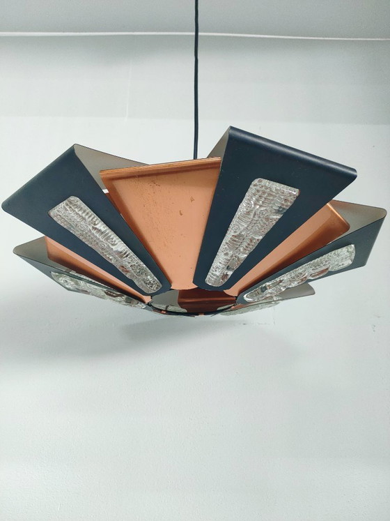 Image 1 of Lampada a sospensione di design danese degli anni '60 - modello P110 di Werner Schou - per Coronell Electric
