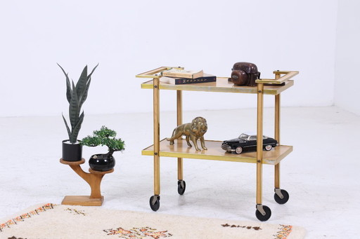 Chariot de service vintage des années 60 | Mid Century table table de téléphone table d'appoint rétro #07-17