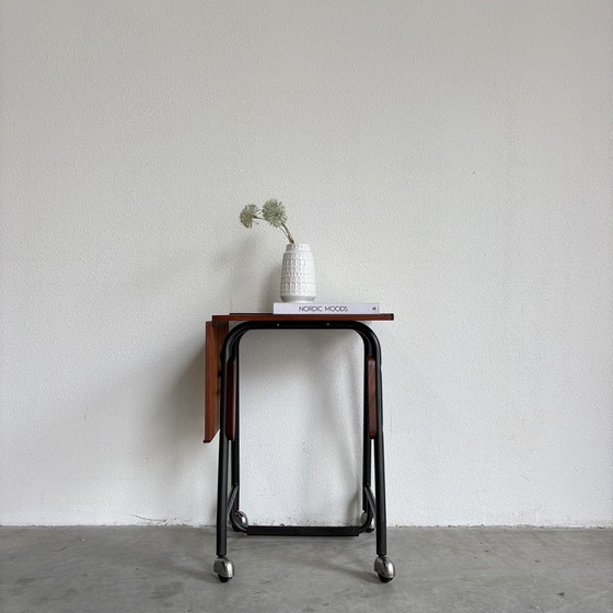 Image 1 of Vintage Deens schrijfmachine tafel - sidetable teak