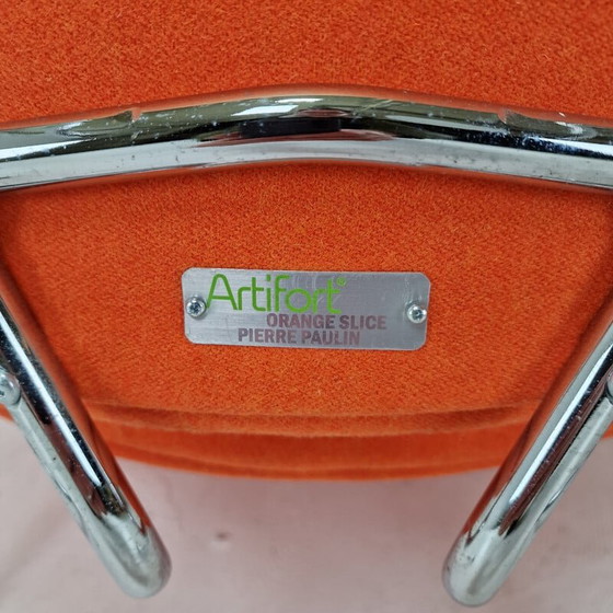 Image 1 of Vintage oranje slice fauteuil van Pierre Paulin voor Artifort, jaren 1980