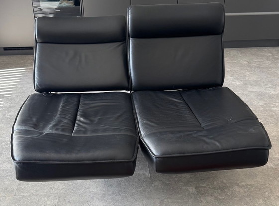 Image 1 of De Sede DS 450 zwart leren bank