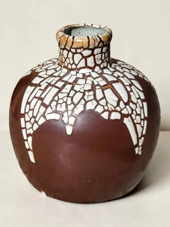 Stoneware vase "snake skin", Léon Pointu, Art Deco – Porcelain (photo 5 of 11)
