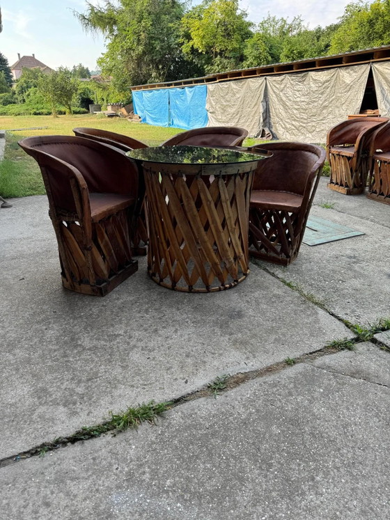Mexican Dining Chair by Wim Rietveld, Set of 5 – Rietveld (Wim), Rustic (photo 2 of 6)