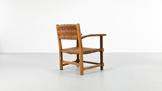 Image 1 of Coppia di poltrone francesi a cavatappi, Francia, anni '40