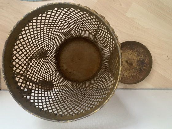 Image 1 of Regenschirmständer Schirmständer Papierkorb Umbrella stand rack paper basket im Hollywood Regency Style Li Puma Firenze Italy