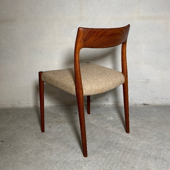 Image 1 of 6x Chaises de salle à manger modèle 77 Niels O. Møller Vintage danois