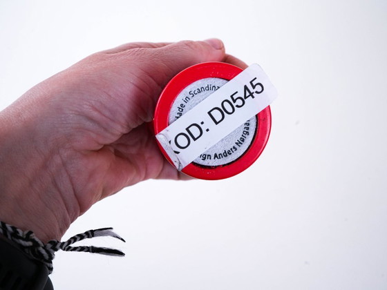 Image 1 of Red candlestick, Danish design, 1990s, designer: Anders Norgaard