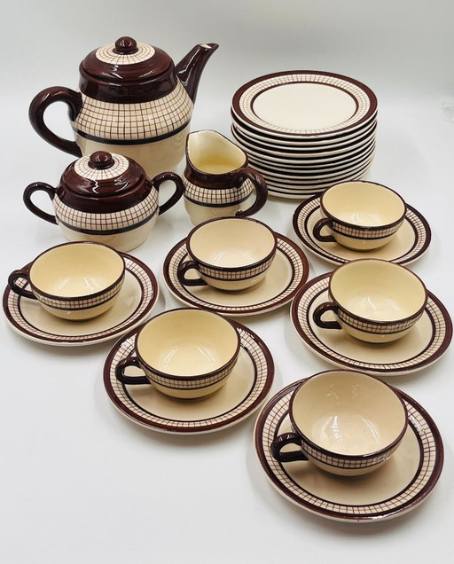 Service à petit déjeuner vintage
