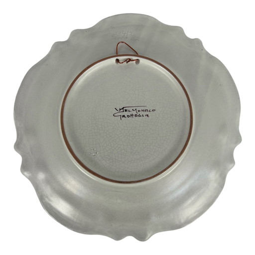Vincenzo Del Monaco Grottaglie Wall Plate Groot Model – wanddecoratie, Ceramic (photo 2 of 5)