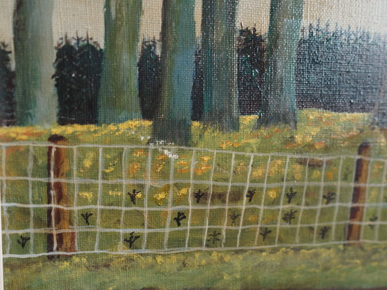 Image 1 of Painting „The Road to the Forest”, Scandinavian design, 1960s