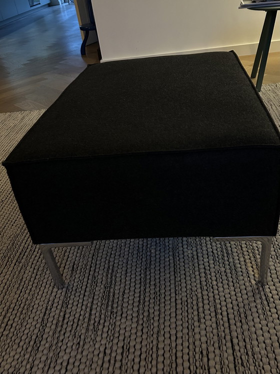 Image 1 of Hocker / footstool Bloq anthracite fabric