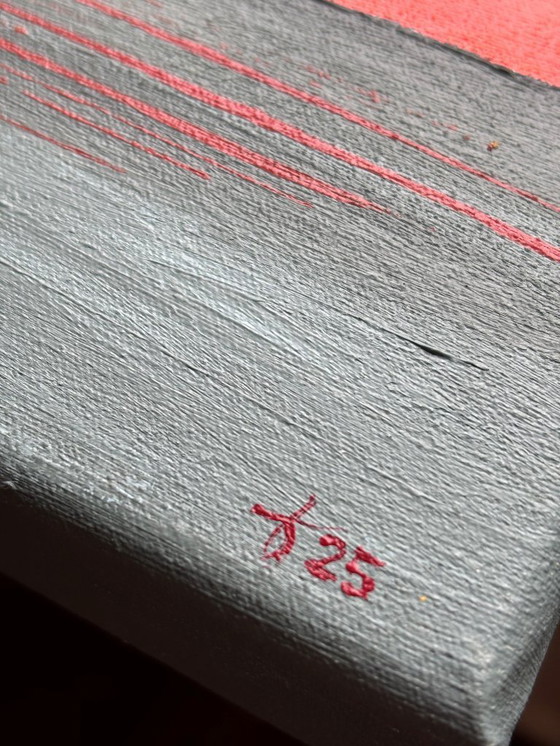 Image 1 of Segne dieses toxische Chaos – ausdrucksstarkes abstraktes Gemälde, inspiriert von Meer und Himmel