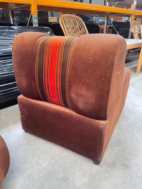 Image 1 of Fauteuils lounge vintage de design italien des années 1970