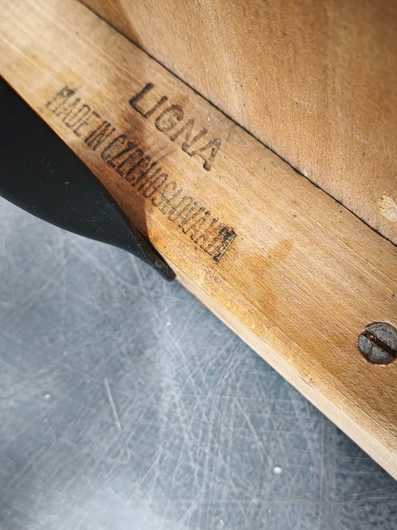 Image 1 of Ligna Adjustable Swivel Office Chair, Czechoslovakia, 1950s