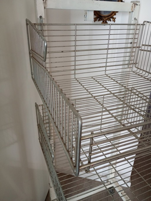 Vintage Industrial Shopping Cart