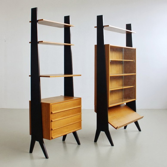 Image 1 of Mid-Century Shelving System, Vintage Wall Unit, Fully Restored, 1960s