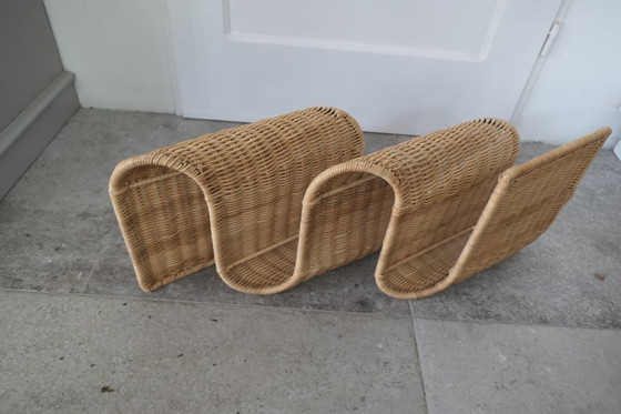 Image 1 of Revistero de pared de ratán Ikea "Tiby" Karl Malmvall