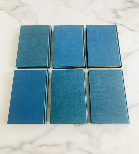 Image 1 of Partij 6 Antieke Deco Gebonden Boeken