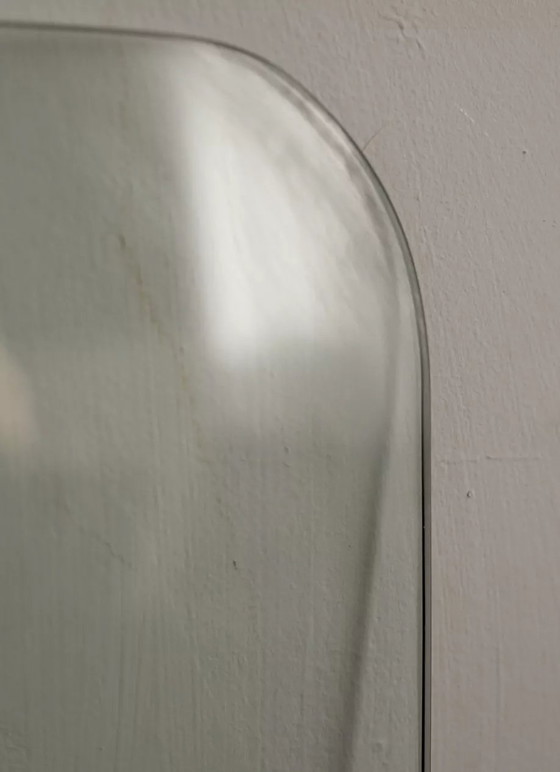 Image 1 of Table Basse Bois Laqué et Dalle de Verre