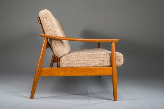 Image 1 of Deense moderne zitset in teakhout van Arne Vodder voor France & Søn, jaren 60, set van 3