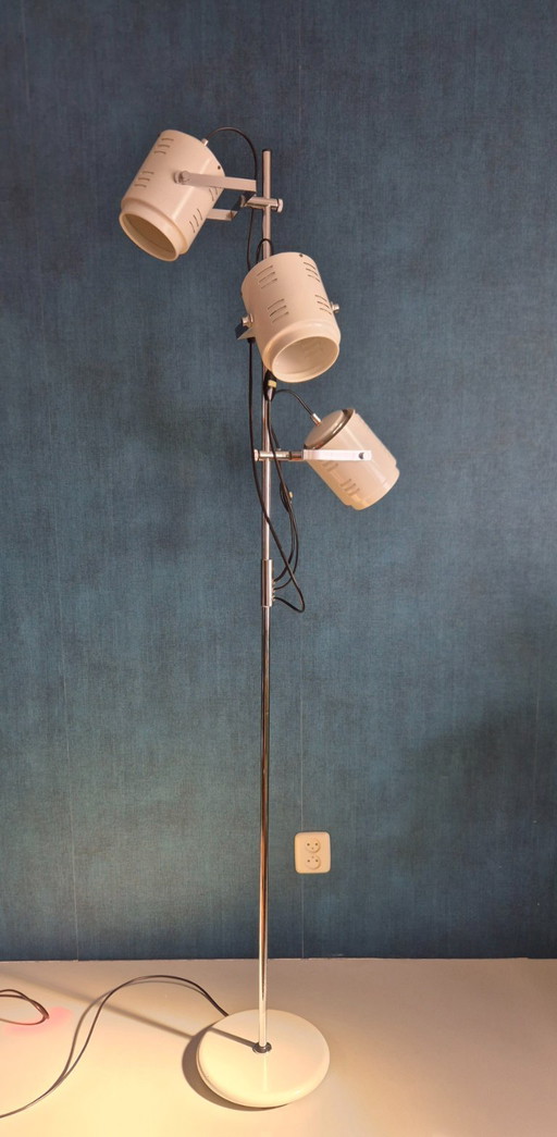 Lampada da terra vintage - Herda | 3 faretti - Anni '70